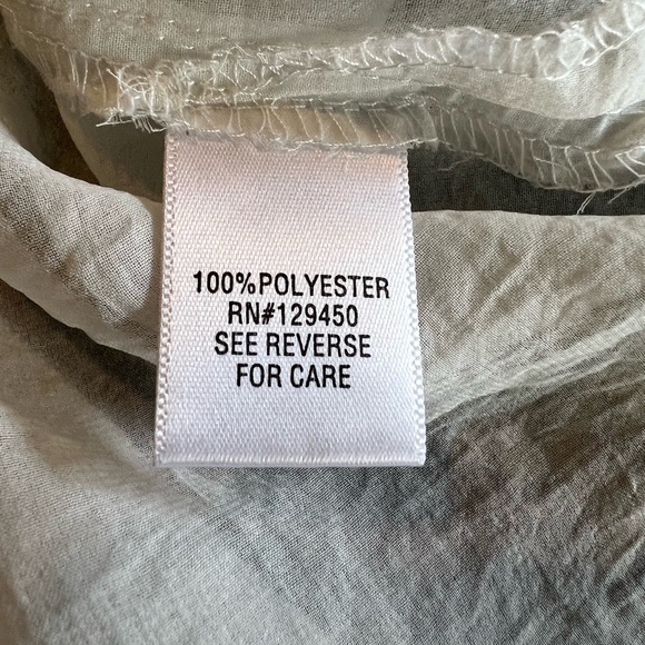 Apt. 9 Light Cream Semi Sheer Button Front Sleeveless Top - Picture 9 of 10